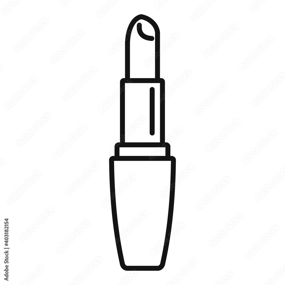Lipstick icon. Outline lipstick vector icon for web design isolated on white background Lipstick icon. Outline lipstick vector icon for web design isolated on white background