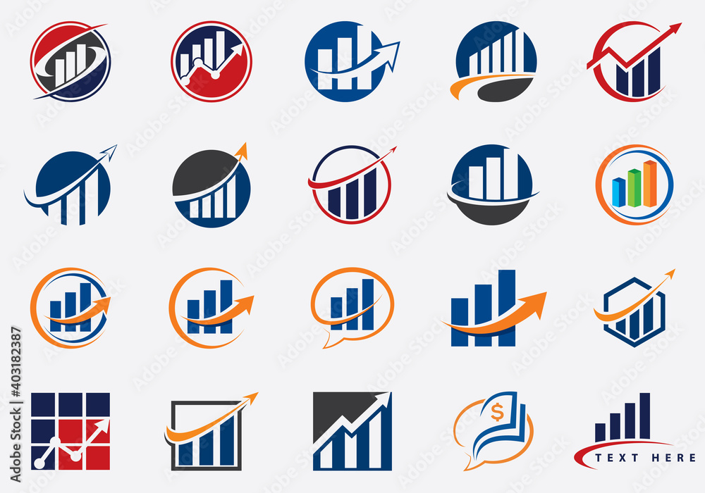 Finance and Accounting Logo Design Set Vector Template Finance and Accounting Logo Design Set Vector Template