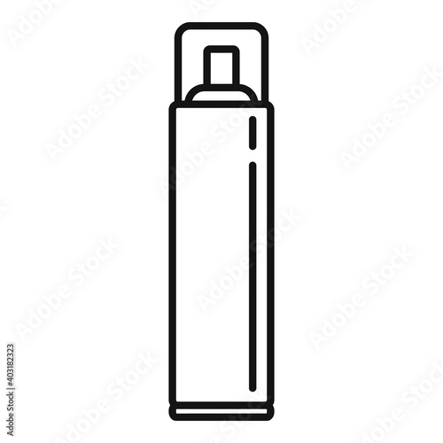 Stylist hair spray icon. Outline stylist hair spray vector icon for web design isolated on white background