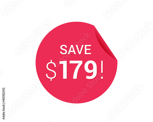 Save $179 dollars, $179 us dollar save