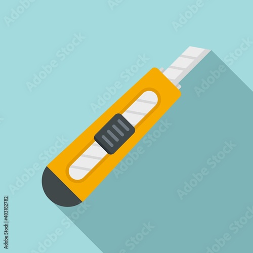 Cutter tool icon. Flat illustration of cutter tool vector icon for web design photo