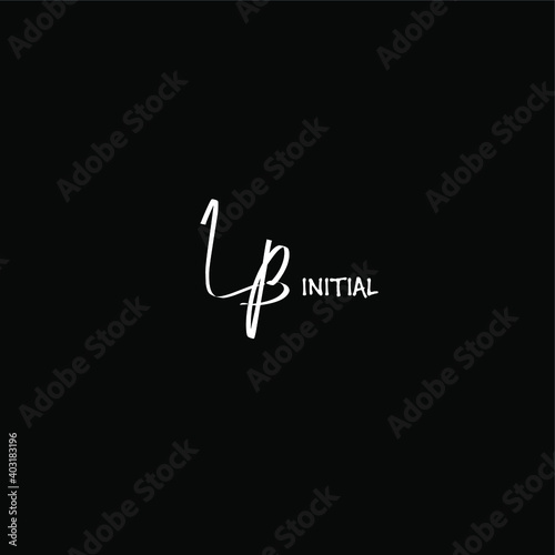Initial LB beauty monogram and elegant logo design