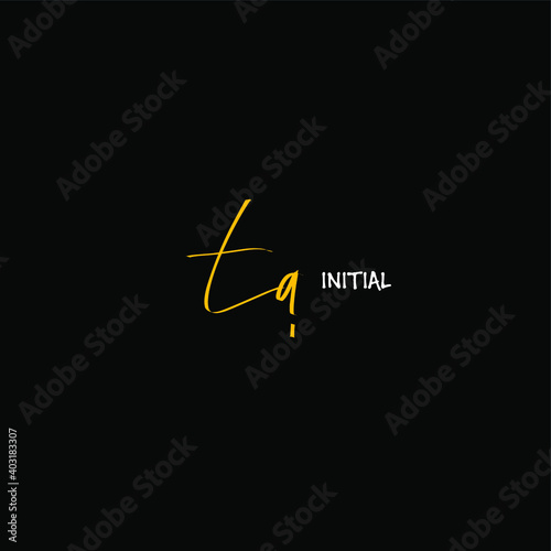 Initial TA beauty monogram and elegant logo design