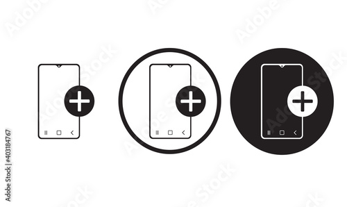 
icon topup money mobile  black outline logo for web site design and mobile dark mode apps 
Vector illustration on a white background