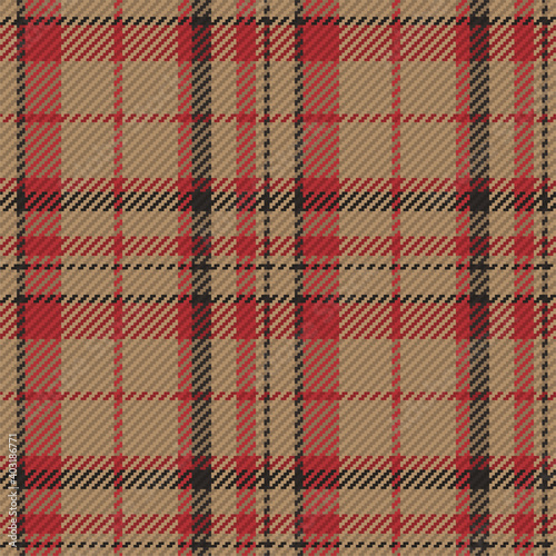 Seamless pattern of scottish tartan plaid. Repeatable background with check fabric texture. Vector backdrop striped textile print.