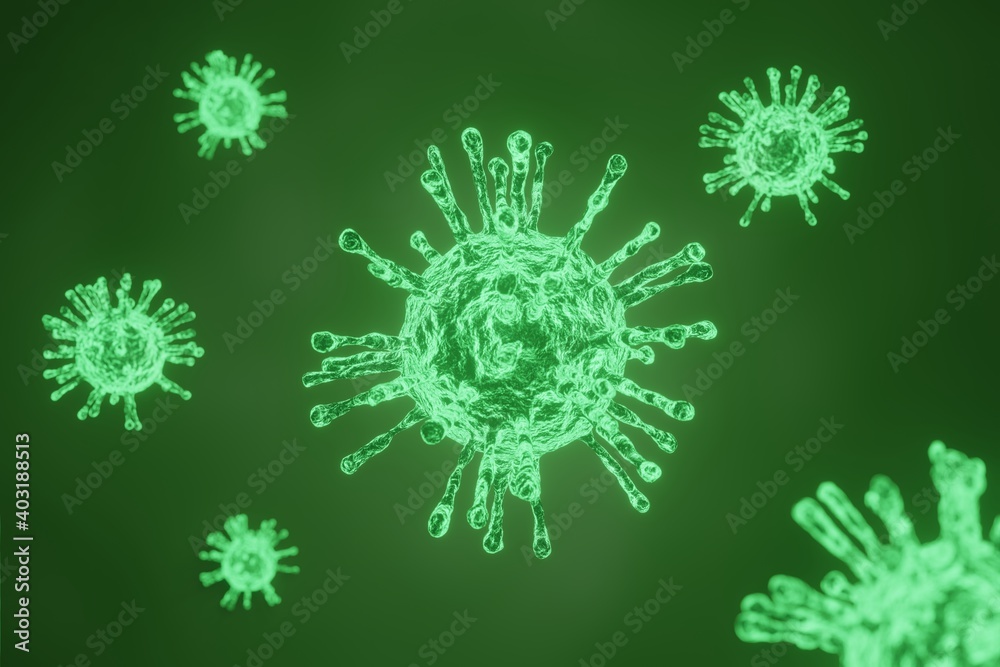 3d rendering of the corona virus covid19 cell seen micro. Virus floating in a cellular environment , coronaviruses influenza background 3d rendering of the corona virus covid19 cell seen micro. Virus floating in a cellular environment , coronaviruses influenza background