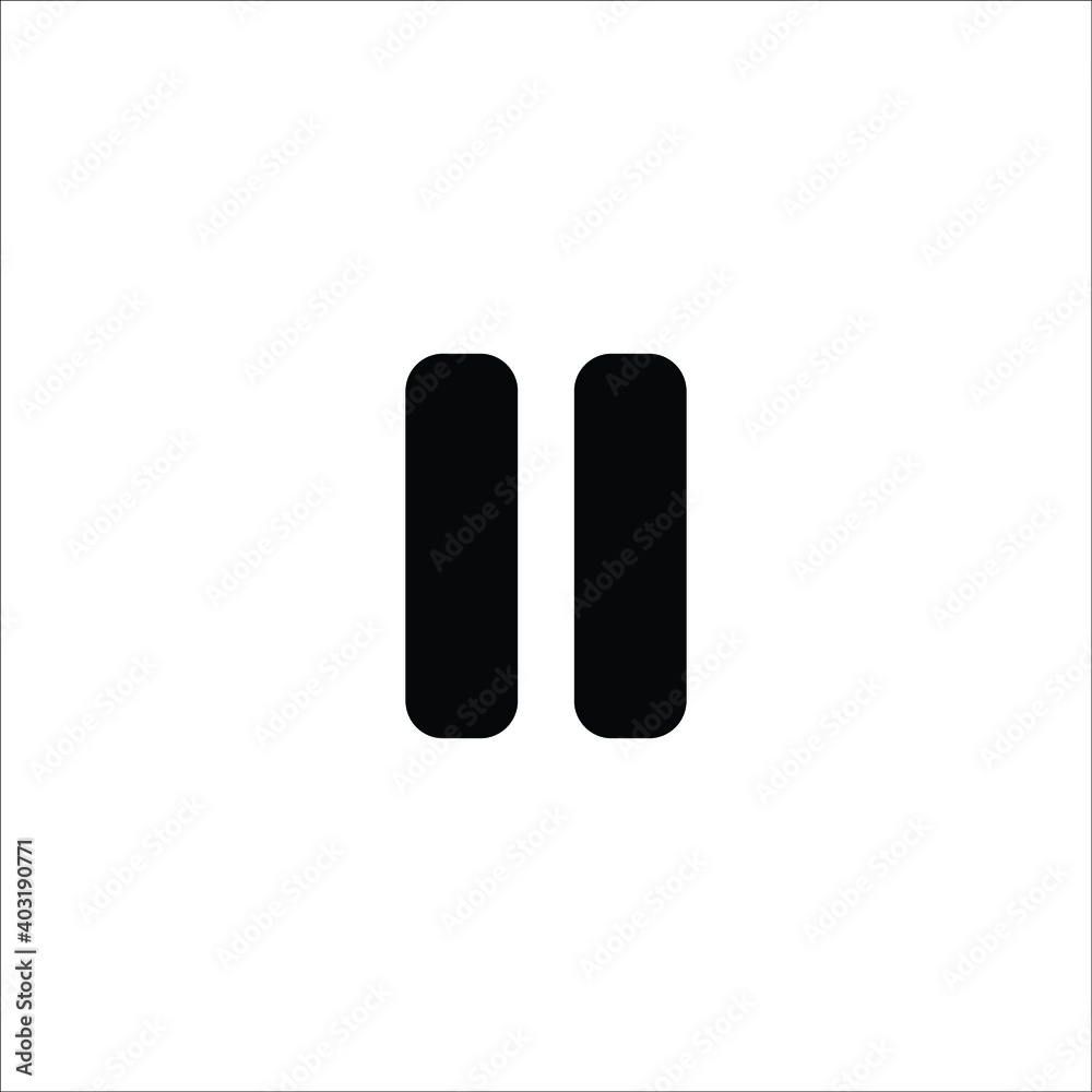 pause button web vector icon pause button web vector icon
