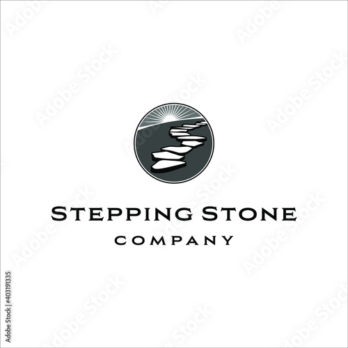 Stepping stone with elegant and classic design style