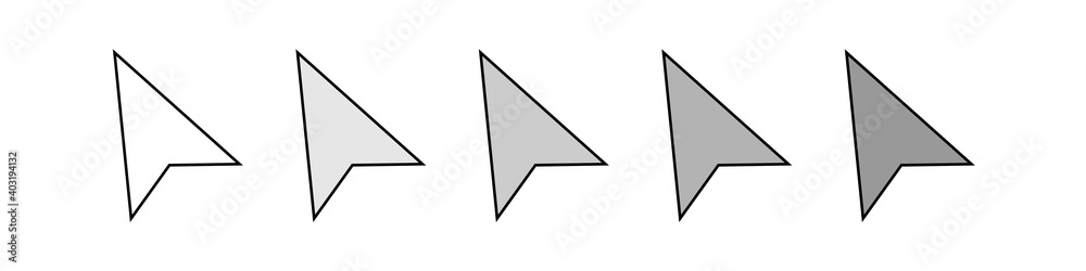 Mouse pointers, arrow hand. Vector Mouse pointers, arrow hand. Vector