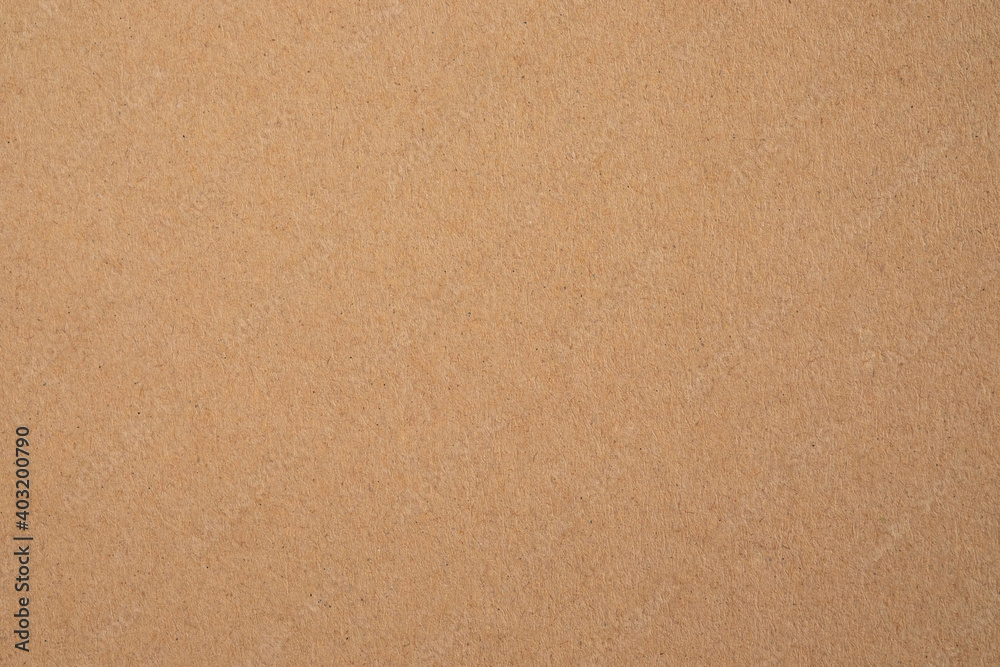 Blank, brown cardboard sheet paper, craft abstract background.  Retro, old vintage beige paper kraft pattern background. Design, minimal texture with empty, copy space for backdrop, can use recycle.