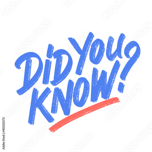 Did you know. Vector banner.