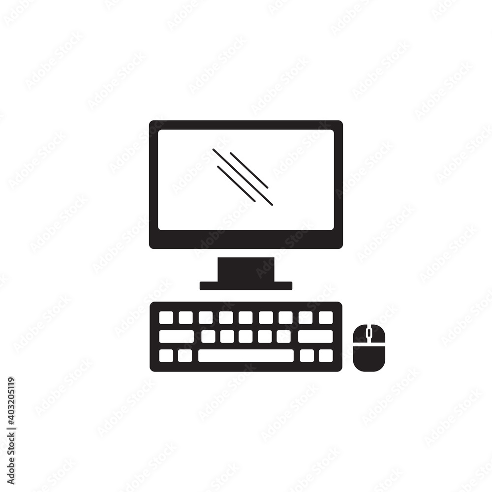 personal computer icon symbol sign vector personal computer icon symbol sign vector