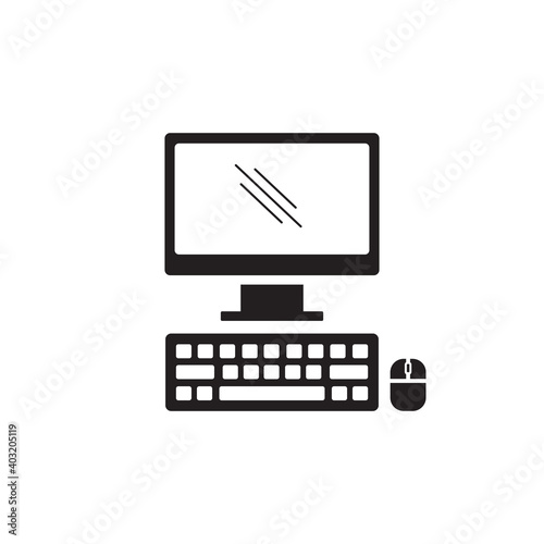 personal computer icon symbol sign vector