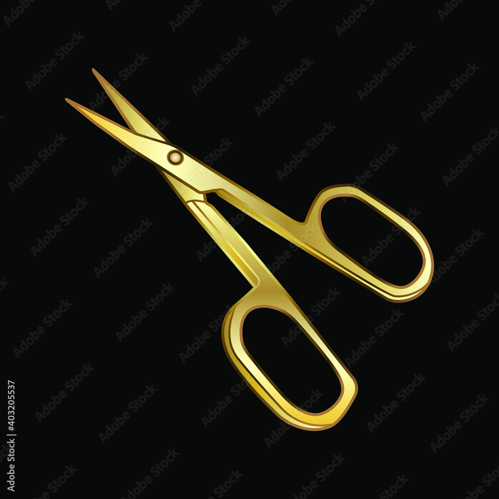 Scissors for manicure. Vector stock illustration eps10 Scissors for manicure. Vector stock illustration eps10