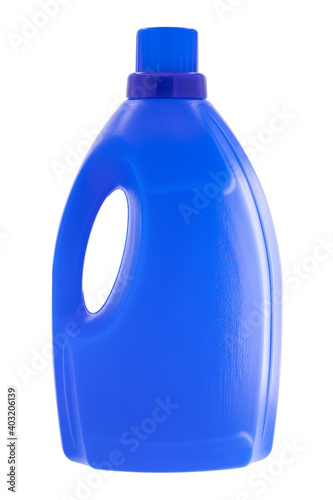 Detergent bottle isolated on white background.
Full depth of field with clipping path.
