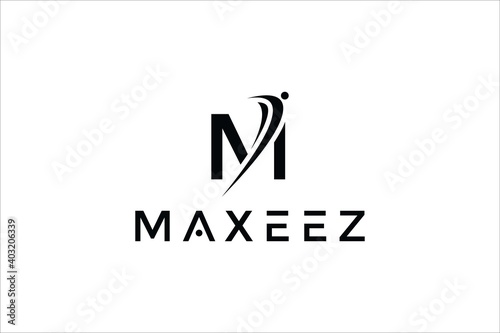 m people logo design graphic template