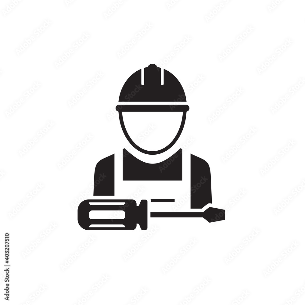 repairman icon symbol sign vector