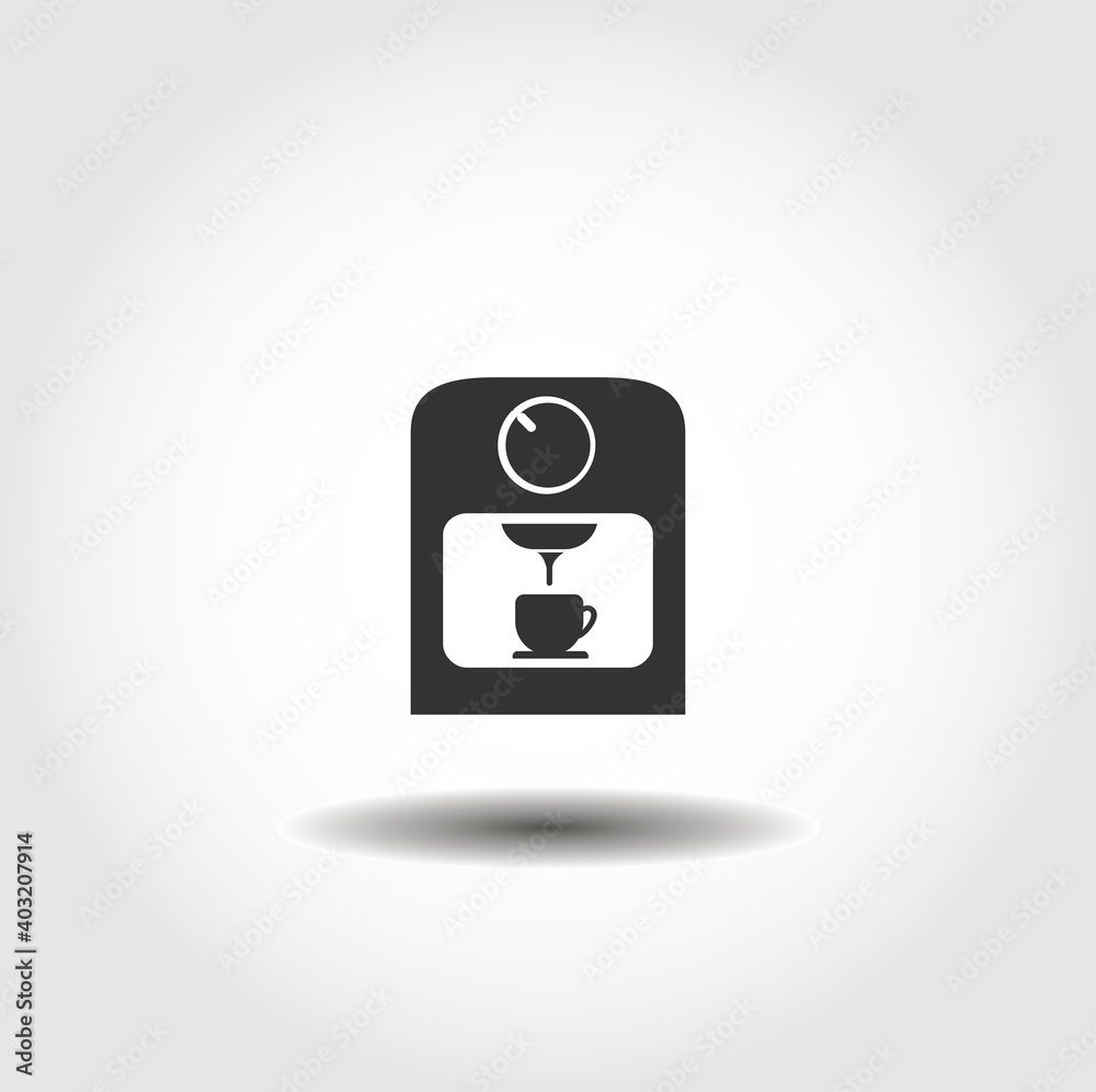 coffee maker isolated vector icon. drink design element coffee maker isolated vector icon. drink design element
