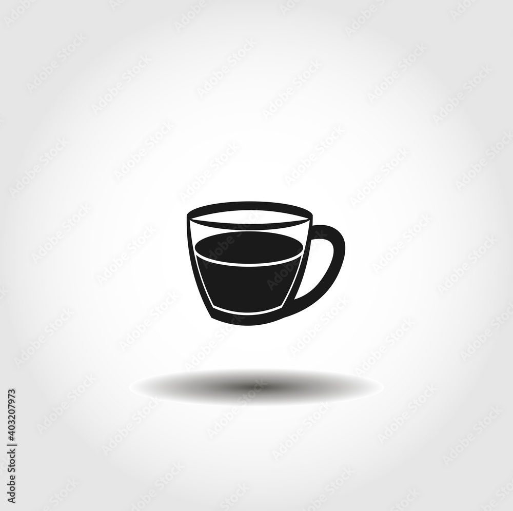 cup of coffee isolated vector icon. drink design element cup of coffee isolated vector icon. drink design element