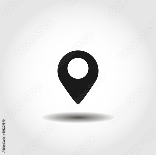 Location isolated vector icon. interface element