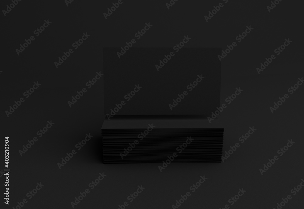Stack of blank business cards mockup .3D illustration.Business card mock ups isolated Stack of blank business cards mockup .3D illustration.Business card mock ups isolated