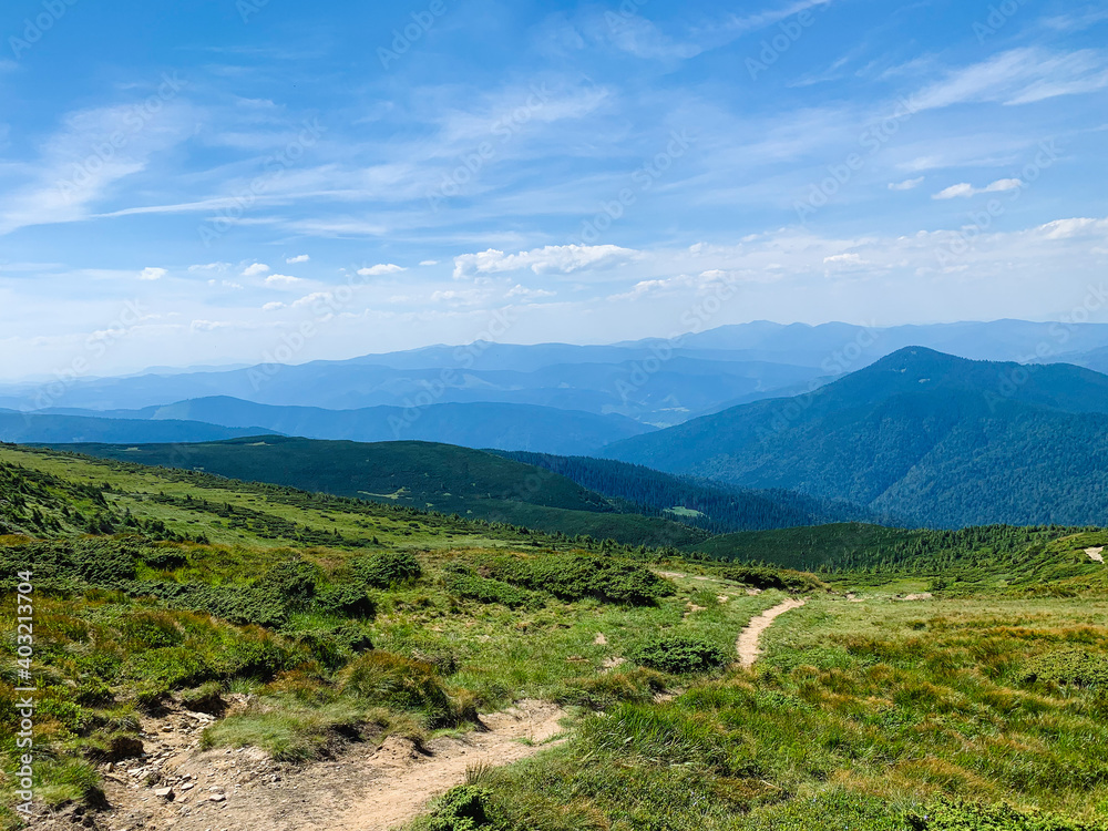 landscape with mountains and sky landscape with mountains and sky