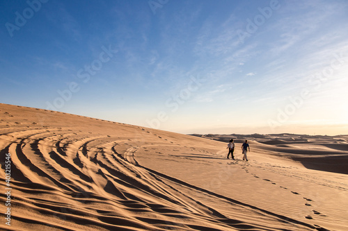 tourists in the desert