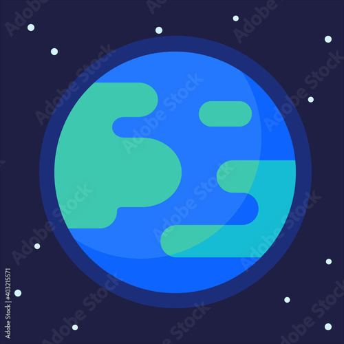 Flat Planet Earth icon