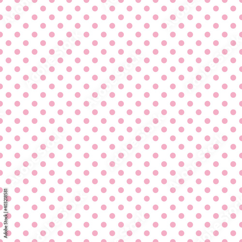 Seamless pattern of pastel dots. Vector illustrations. White background