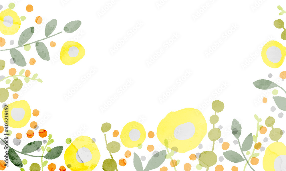 Spring flower background material illustration