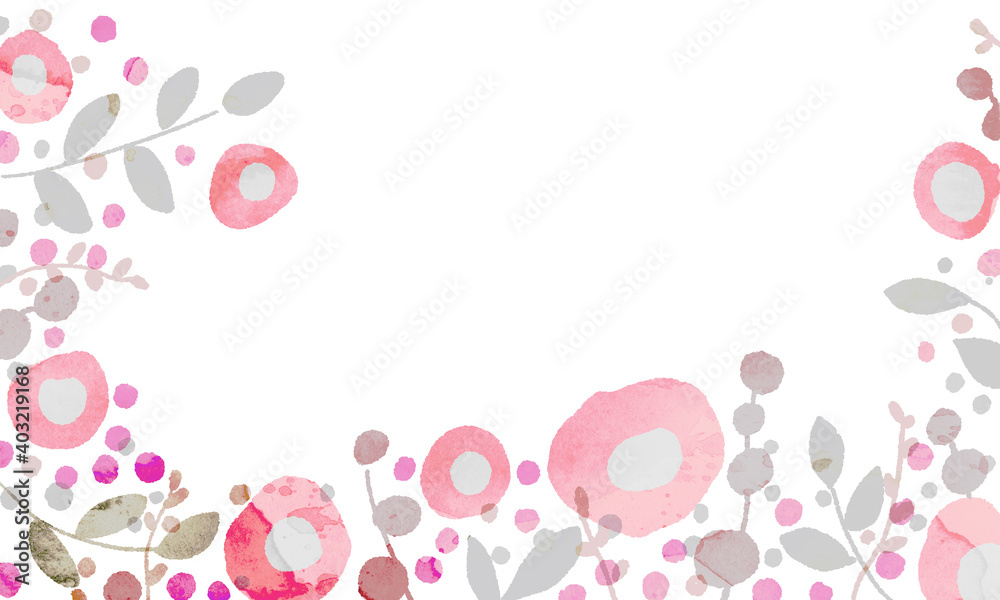 Spring flower background material illustration