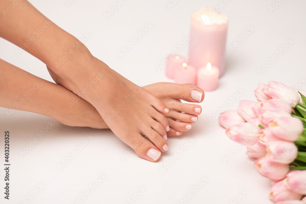 Spa time - perfect done pedicure.
