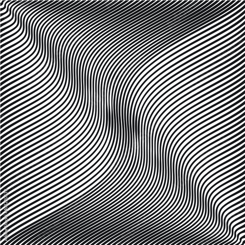 Wallpaper Mural Wave line pattern vector design for wallpaper, textile, background Torontodigital.ca