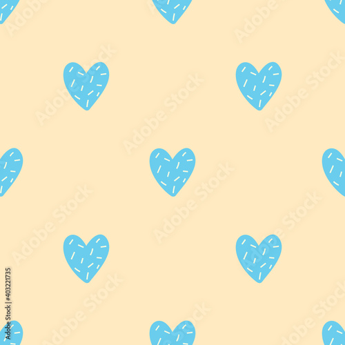 vector seamless pattern with hearts