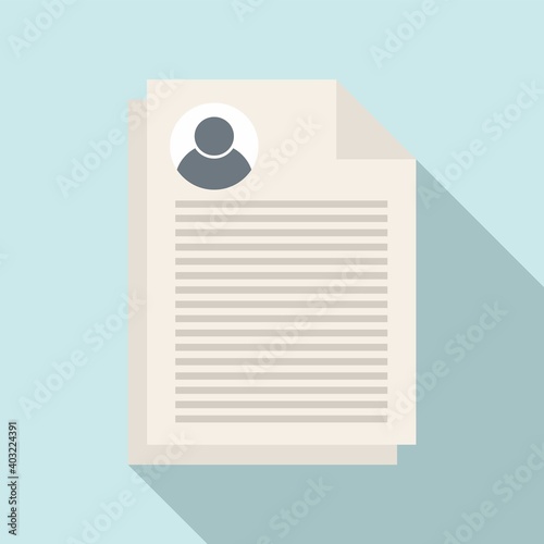 Sociology papers icon. Flat illustration of sociology papers vector icon for web design