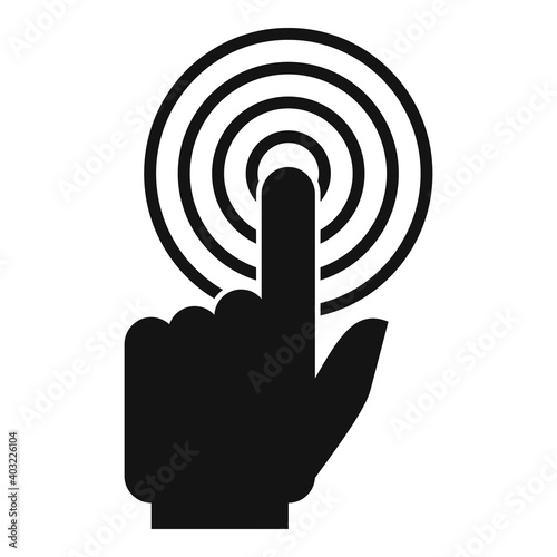 Backlink strategy touch icon. Simple illustration of backlink strategy touch vector icon for web design isolated on white background
