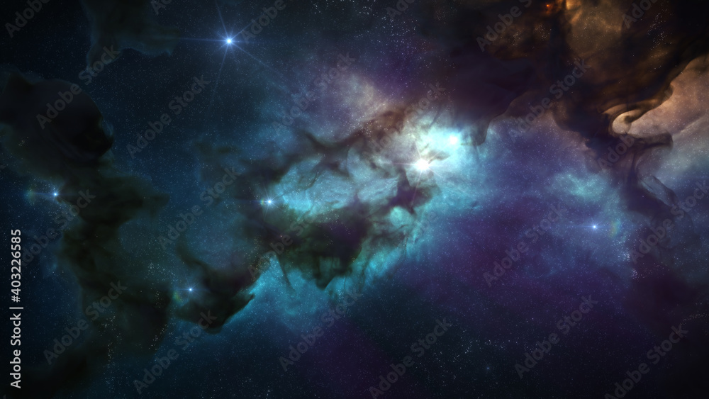 Cosmos Background with Colorful Nebula Clouds and Stars. Galaxy Astronomy image Showing an Interstellar Celestial View of Outer Space beyond the Milky Way. Cosmos Background with Colorful Nebula Clouds and Stars. Galaxy Astronomy image Showing an Interstellar Celestial View of Outer Space beyond the Milky Way.