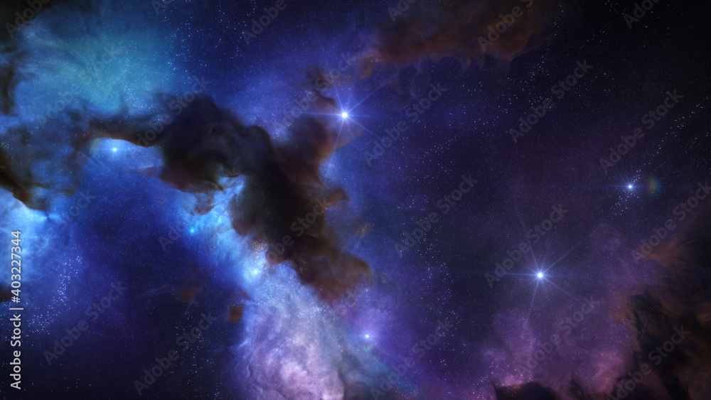 Outer Space Background with colorful Nebula Clouds and Stars. Galaxy Astronomy image showing the universe beyond the Milky Way. Outer Space Background with colorful Nebula Clouds and Stars. Galaxy Astronomy image showing the universe beyond the Milky Way.