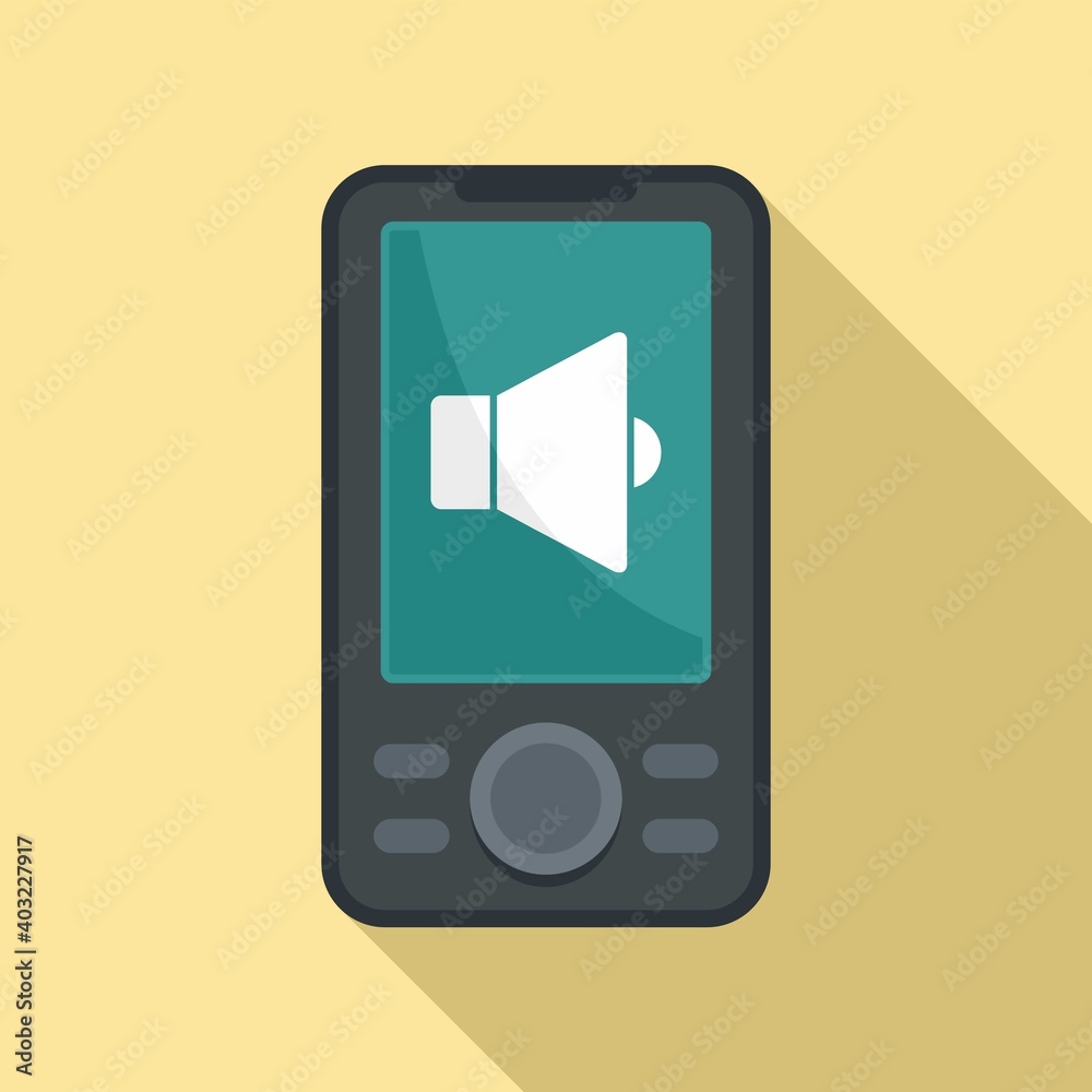Music player icon. Flat illustration of music player vector icon for web design Music player icon. Flat illustration of music player vector icon for web design