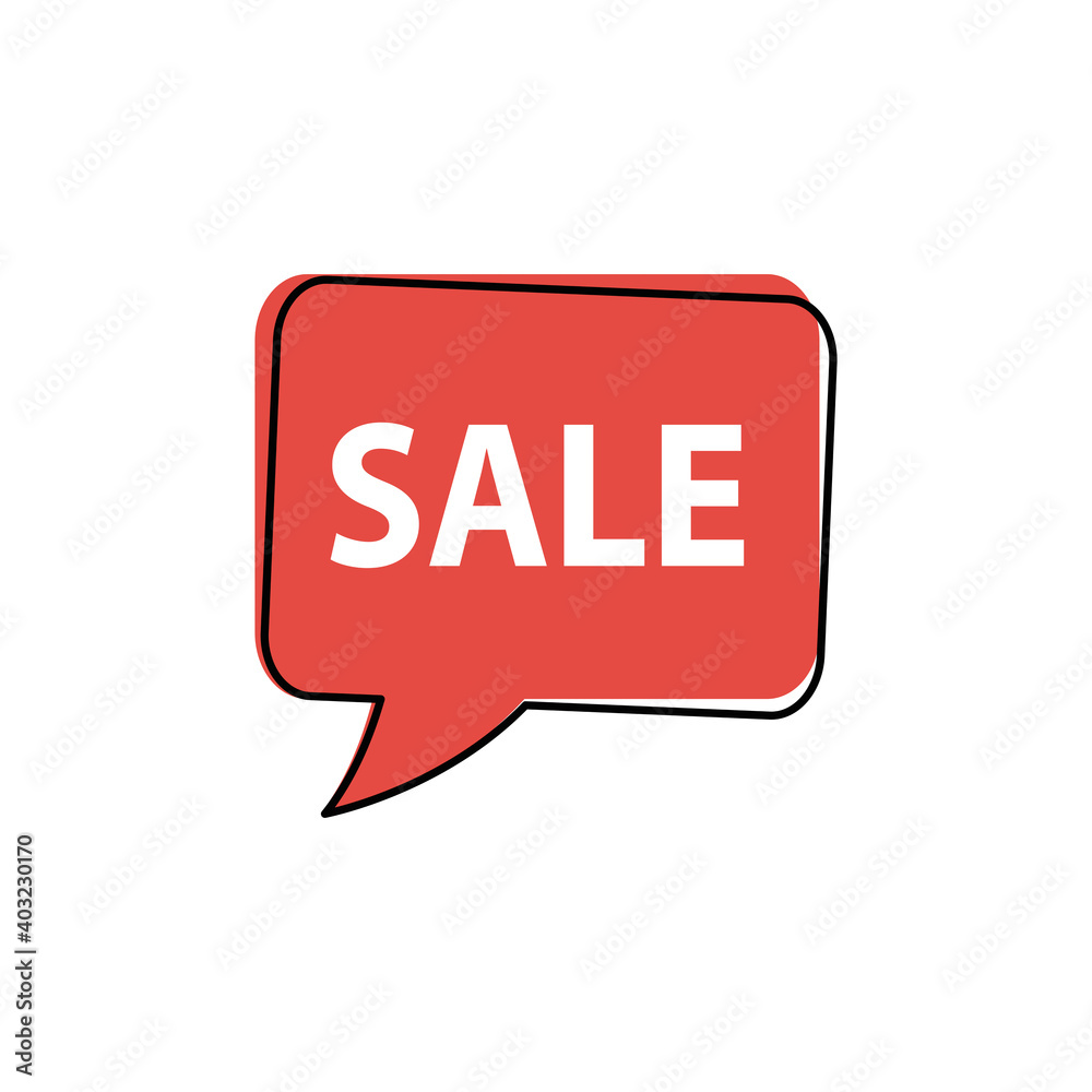 sale icon - vector Illustration Chat symbol sale icon - vector Illustration Chat symbol