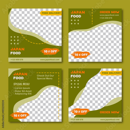 Japan Food Social Media Template