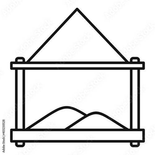 Grains bird feeders icon. Outline grains bird feeders vector icon for web design isolated on white background