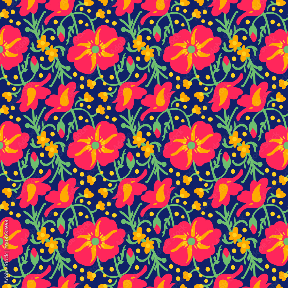 Seamless pattern with flowers Seamless pattern with flowers