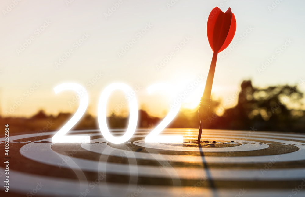 Target for 2021,Target hit in the center by arrows and achievement in 2021. Success goals Targeting the business concept. Target and goal as concept. Target for 2021,Target hit in the center by arrows and achievement in 2021. Success goals Targeting the business concept. Target and goal as concept.