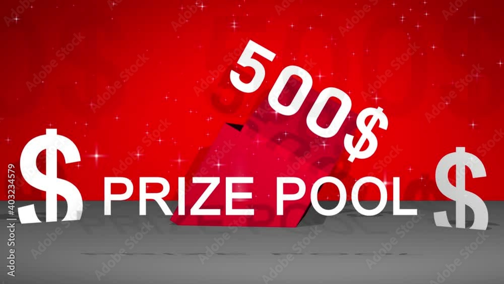 Animation for the draw, the prize pool is $500 Animation for the draw, the prize pool is $500