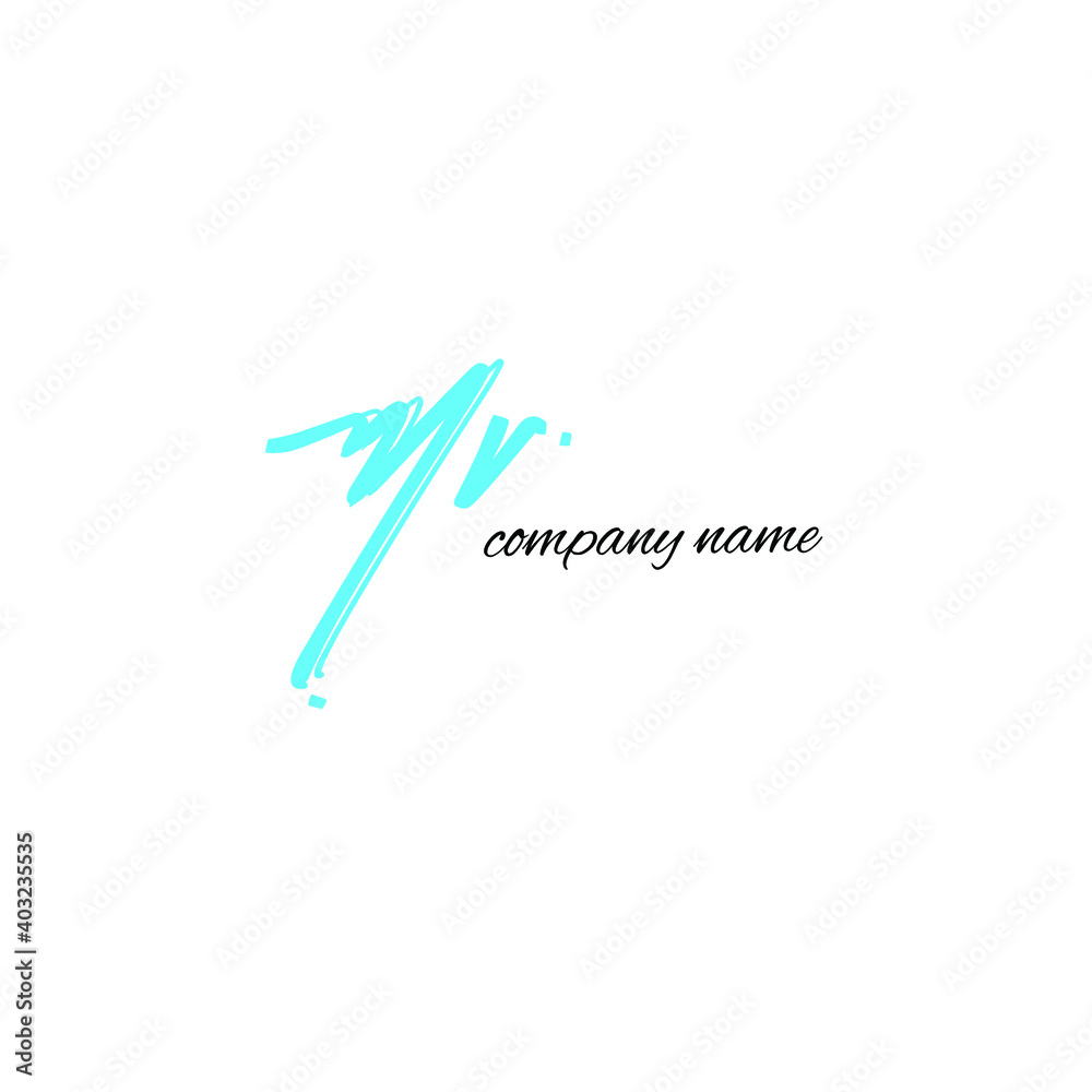 MV m v Initial handwriting creative fashion elegant design logo Sign Symbol template vector icon MV m v Initial handwriting creative fashion elegant design logo Sign Symbol template vector icon