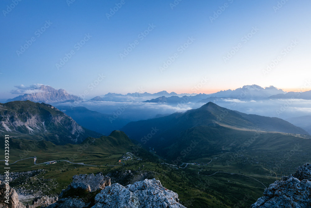 Dolomites Sunset Panorama 