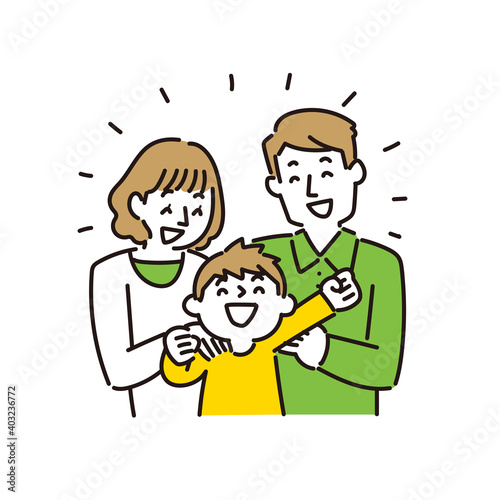 子どものやる気を応援する両親