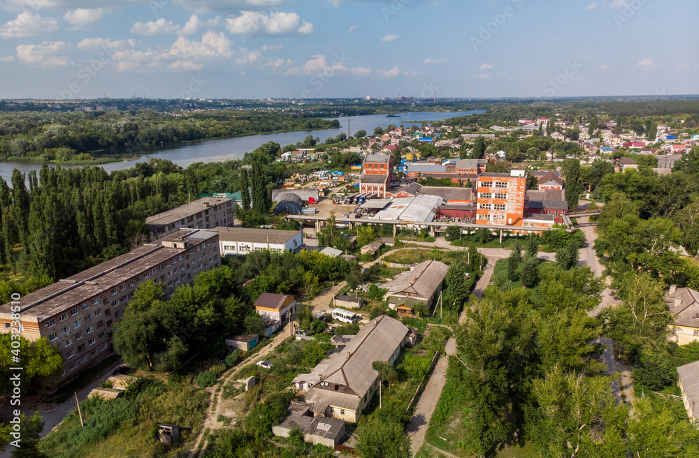 view of Levoberezhny district and the Voronezh river in Lipetsk, Russia
