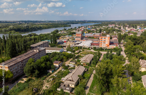 view of Levoberezhny district and the Voronezh river in Lipetsk, Russia